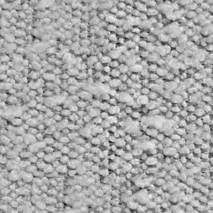 Grayscale bump map for the fine surface relief of the cream-colored upholstery fabric